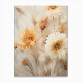 Boho Dried Flowers Gaillardia 1 Canvas Print