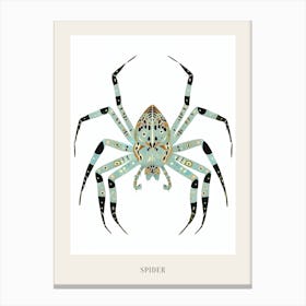 Colourful Insect Illustration Spider 7 Poster Canvas Print