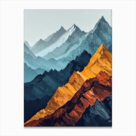 Mountain Ranges 32 Canvas Print