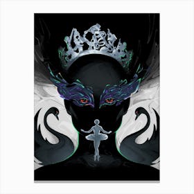 Black Swan Portman Canvas Print