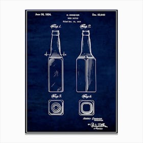 Beer Bottle 1934 Canvas Print