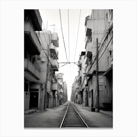 Tel Aviv, Israel, Photography In Black And White 1 Canvas Print