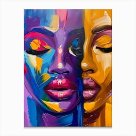 Two Women 5 Canvas Print