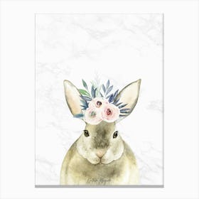 Watercolor Bunny - Nursery Prints Canvas Print