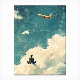 Man In The Clouds 1 Canvas Print