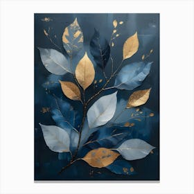 Gold Leaf Canvas Print 1 Canvas Print