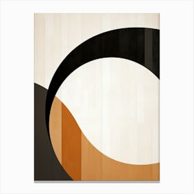 Geometric Echoes: Abstract Bauhaus Harmony Canvas Print