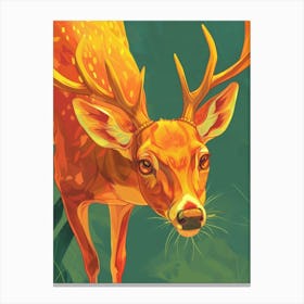 Deer Illustration 6 Canvas Print