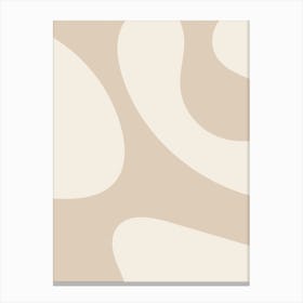 Beige Abstract 1 Canvas Print