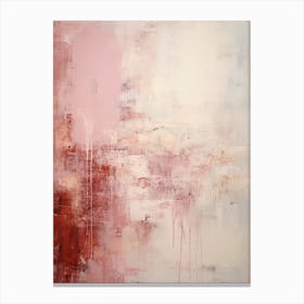 Pink And Blue Abstract Raw Painting 2 Canvas Print