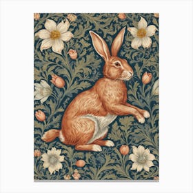 william morris rabbit art print 11 Canvas Print