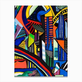 Rainbow City Canvas Print