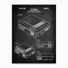 Video Game Patent Nes Game Patent Print Video Game Patent Patent Game Poster Retro Video Game Art Nintend Game Decor Eg7261 Canvas Print