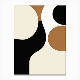 Illusive Monochrome Geometry, Bauhaus Canvas Print