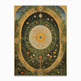 Sun Map Canvas Print