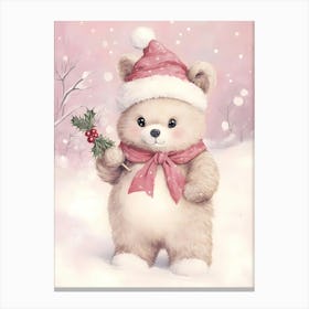 Teddy Bear Christmas Canvas Print