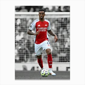 Gabriel Magalhaes Of Arsenal Canvas Print