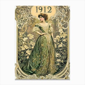 Aihrgdesign A Vintage Art Poster For An Art Nouveau Exhibitio 5c0cf4c1 0493 4916 Bfc5 18dbebc8d1fe 3 Canvas Print