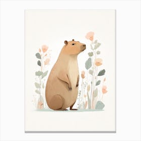 Cute Capybara Canvas Print