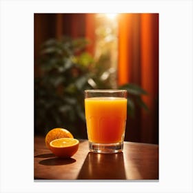 Glass Of Orange Juice Canvas Print