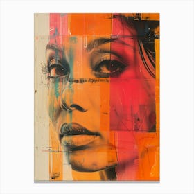 'The Face Of A Woman' 12 Canvas Print