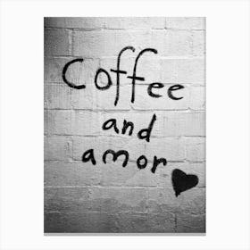 Coffee And Amor Canvas Print