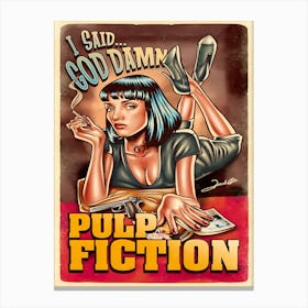 Pulp Fiction 6 Canvas Print