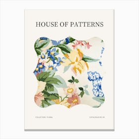 Floral Pattern Poster 9 Canvas Print