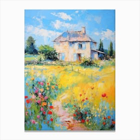French Country House Canvas Print