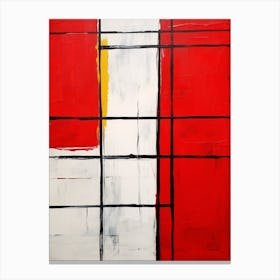 Mondrian Abstract Geometric Illustration 2 Canvas Print