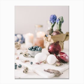 Easter Tablescape 7 Canvas Print