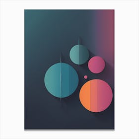 Abstract Circles 1 Canvas Print