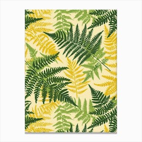 Pattern Poster Ruffled Fern 4 Canvas Print