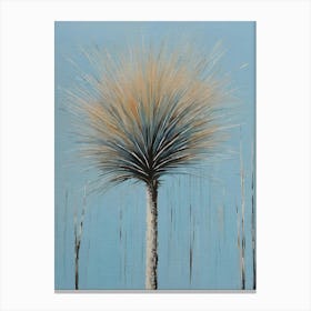 Australian native blue grasstrees artwork Canvas Print