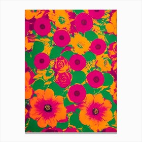 Lilies Andy Warhol Flower Canvas Print
