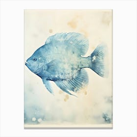 Blue Fish Canvas Print