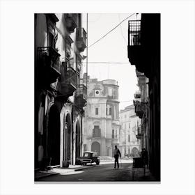 Naples Italy Black And White Analogue Photography 3 Canvas Print