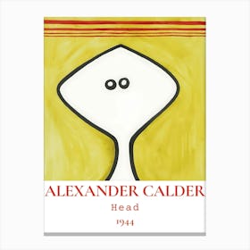 Alexander Calder Head Canvas Print