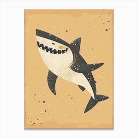 Cute Smiling Shark Canvas Print