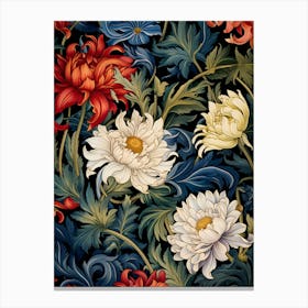 Wallpaper Floral Pattern 8 Canvas Print