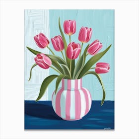 Pink Tulips 1 Canvas Print