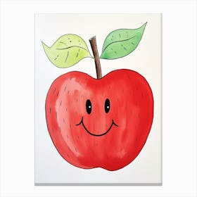Friendly Kids Apple 2 Canvas Print