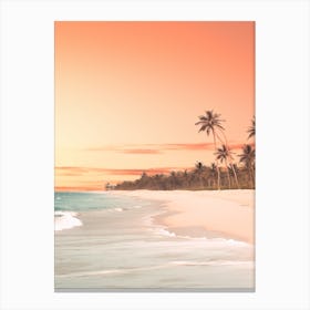 Bavaro Beach Dominican Republic At Sunset 2 Canvas Print