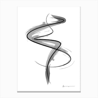 Spiral Strokes 6 Canvas Print