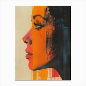 'The Face Of A Woman' 10 Canvas Print