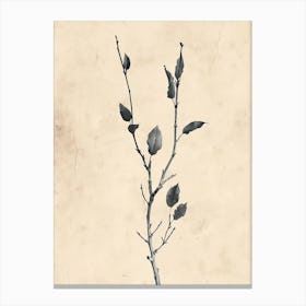 Jakarta Flower Market Boho Minimalist Style Canvas Print