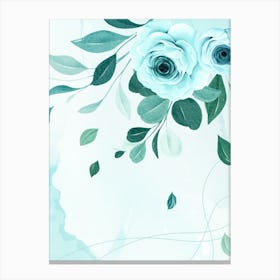 Watercolor Roses 1 Canvas Print