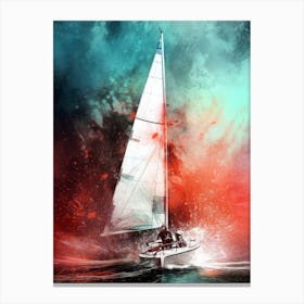 Sailboat In The Ocean 6 sport Canvas Print