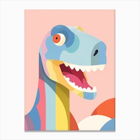 Colourful Dinosaur Eotyrannus 1 Canvas Print