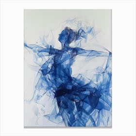 Blue Dancer Canvas Print